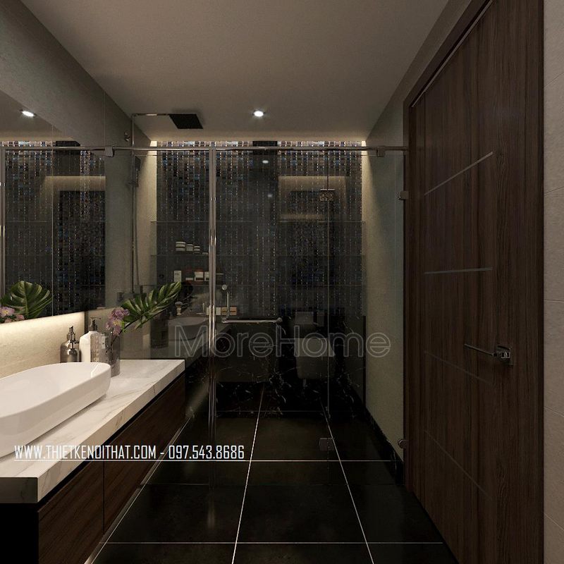 Thiết kế nội thất phòng tắm biệt thự Ecopark Văn Giang 